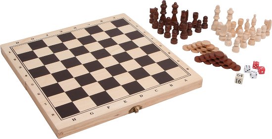 Cover for Small Foot · Klassiske Spil 3-i-1 (Skak, Backgammon &amp; Mølle / Dam) (GAME) (2024)