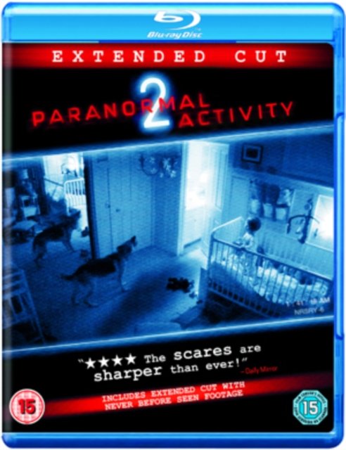 Cover for Paranormal Activity 2 Extended · Paranormal Activity 2 - Extended Cut (Blu-ray) (2013)