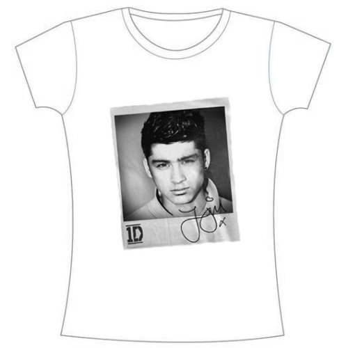 Cover for One Direction · One Direction Ladies T-Shirt: Solo Zayn (Skinny Fit) (T-shirt) [size M] [White - Ladies edition]