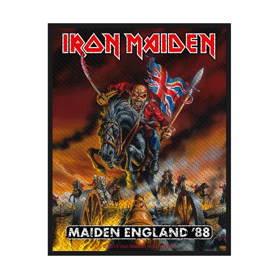 Iron Maiden Standard Woven Patch: Maiden England (Retail Pack) - Iron Maiden - Produtos - PHD - 5055339744533 - 19 de agosto de 2019