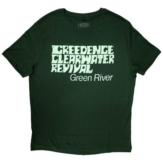 Creedence Clearwater Revival Unisex T-Shirt: Green River - Creedence Clearwater Revival - Mercancía - MERCHANDISE - 5056368606533 - 29 de enero de 2020