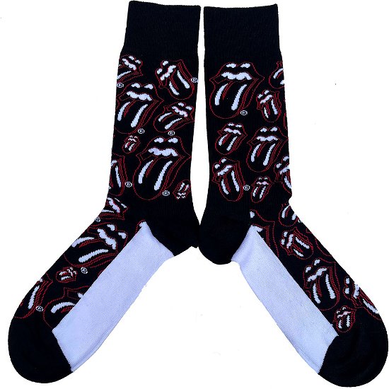 Cover for The Rolling Stones · The Rolling Stones Unisex Ankle Socks: Outline Tongues (UK Size 7 - 11) (Bekleidung) [size M] [Black - Unisex edition]