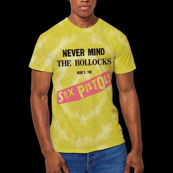 Cover for Sex Pistols - The · The Sex Pistols Unisex T-Shirt: Never Mind the B…locks Original Album (Wash Collection) (T-shirt) [size XL] [Yellow - Unisex edition]
