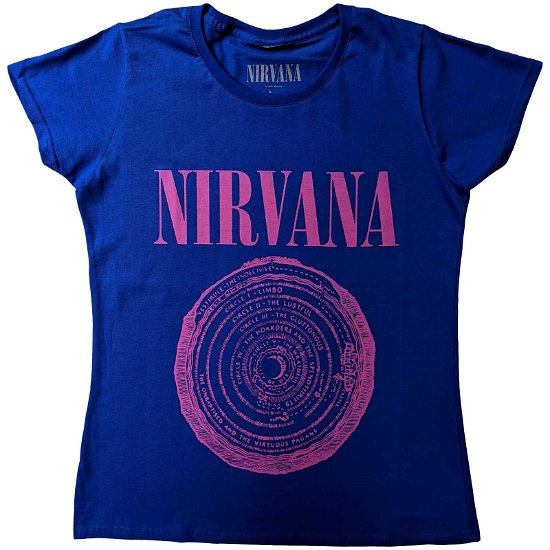 T-shirt # X-large Ladies Blue # Vestibule - Nirvana - Merchandise -  - 5056561078533 - 