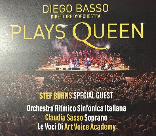 Cover for Basso Diego, Orchestra Sinfonica Italiana ( Special Guest Stef Burns) · Plays Queen (Digipack A 3 Ante) (CD) (2024)