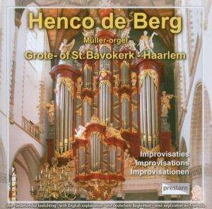 Cover for Henco De Berg · Improvisations Grote of St.bavokerk Haarlem (CD) (2012)