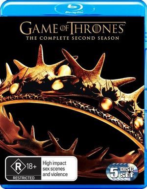 Game of Thrones - Season 2 - Headey, Lena, Gleeson, Jack, Fairley, Michelle, Clarke, Emilia, Glen, Iain, Turner, Sophie, Williams, Maisie, Allen, Alfie, Dinklage, Peter, Bean, Sean, Coster-waldau, Nikolaj, Gillen, Aidan, Harington, Kit, Donachie, Ron, Wright, Isaac Hempstead, Momoa, - Film - WARNER HOME VIDEO - 9325336167533 - 15. maj 2013