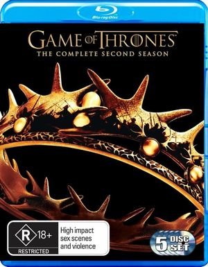 Cover for Game of Thrones: Complete Second Season · Game of Thrones: Complete Second Season -5brdvd- (DVD) (2013)
