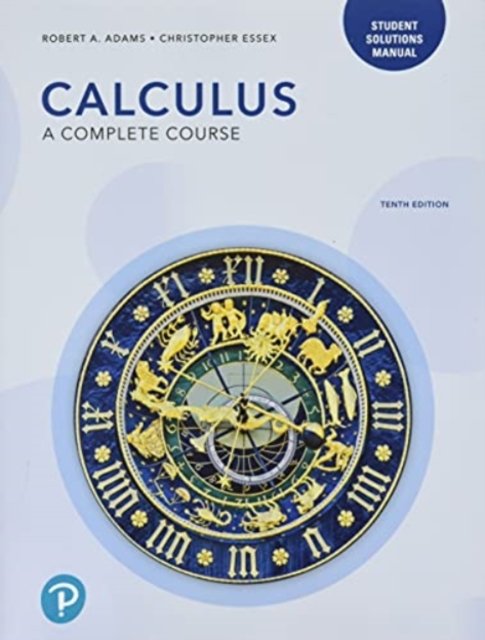 Cover for Robert Adams · Student Solutions Manual for Calculus: A Complete Course (Paperback Bog) (2021)