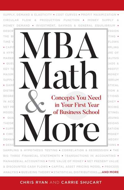 Cover for Chris Ryan · MBA Math &amp; More: Concepts You Need in First Year Business School - Manhattan Prep (Paperback Book) (2019)