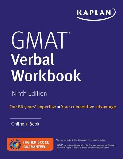 Cover for Kaplan Test Prep · GMAT Verbal Workbook Over 200 Practice Questions + Online (Book) (2020)