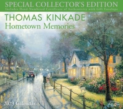 Thomas Kinkade Special Collector's Edition 2023 Deluxe Wall Calendar with Print: Hometown Memories - Thomas Kinkade - Merchandise - Andrews McMeel Publishing - 9781524872533 - 6. september 2022