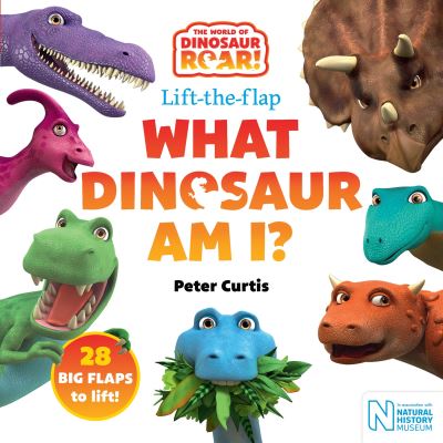 Cover for Peter Curtis · What Dinosaur Am I? A Lift-the-Flap Book (Board book) (2022)