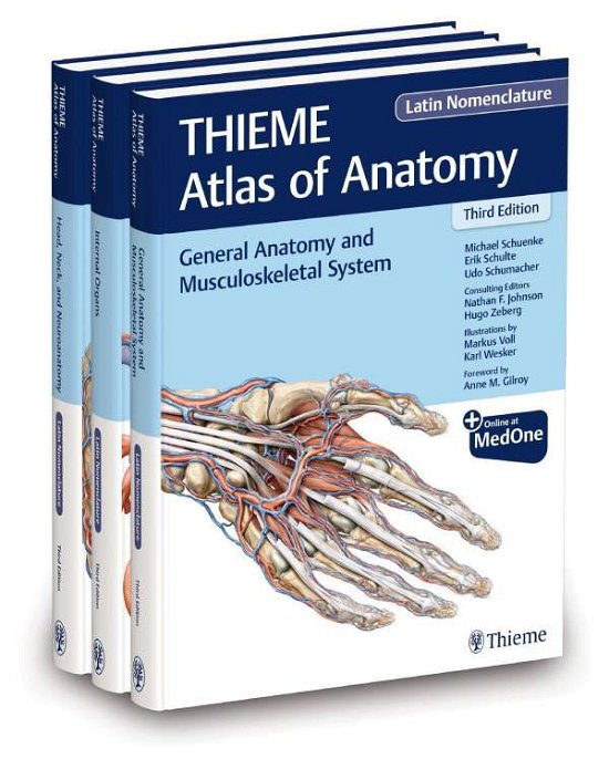 Cover for Michael Schuenke · THIEME Atlas of Anatomy, Latin Nomenclature, Three Volume Set, Third Edition (Gebundenes Buch) (2021)