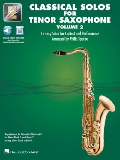 Cover for Hal Leonard Corp. · Essential Elements Classical Solos for Tenor Sax - Volume 2 (Book) (2022)