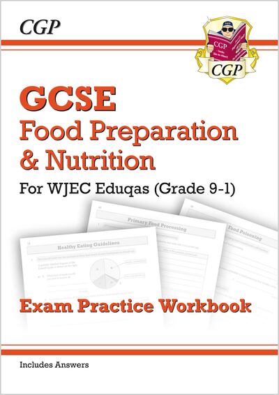 Cover for CGP Books · New GCSE Food Preparation &amp; Nutrition WJEC Eduqas Exam Practice Workbook (Pocketbok) (2024)