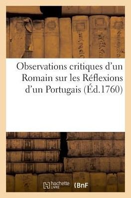 Cover for Gouin · Observations Critiques d'Un Romain Sur Les Reflexions d'Un Portugais (Paperback Bog) (2018)