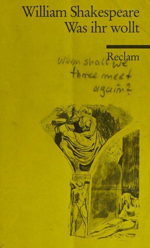 Cover for William Shakespeare · Reclam UB 00053 Shakesp.Was ihr wollt (Bok)