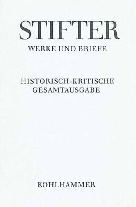 Cover for Adalbert Stifter · Erzahlungen (Adalbert Stifter: Werke Und Briefe) (German Edition) (Hardcover Book) [German edition] (2003)