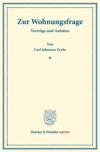 Cover for Fuchs · Zur Wohnungsfrage. (Bog) (2013)