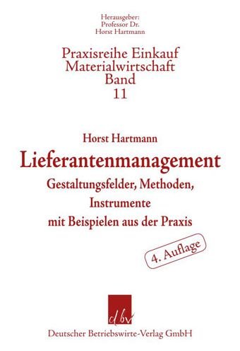 Cover for Hartmann · Lieferantenmanagement (Bog) (2019)