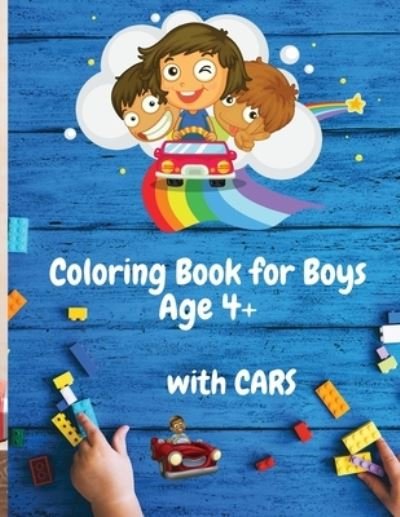Cover for Julie Karston · Coloring Book for Boys with Cars Age 4+: 50 Colouring Images with Cars Coloring Book for Boys Ages 4-8 Amazing Car Series for Boys (Paperback Book) (2021)