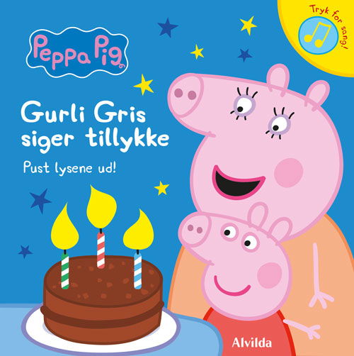 Cover for Gurli Gris: Peppa Pig - Gurli Gris siger tillykke (Kartonbuch) [1. Ausgabe] (2025)