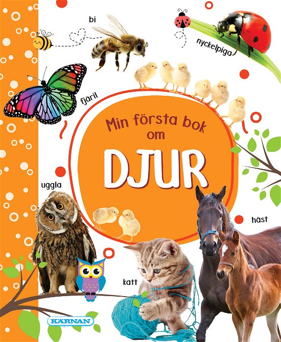 Cover for Min första bok om djur (Board book) (2024)