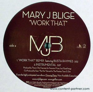 Work That - Mary J. Blige - Musik - JIVE - 0602517580534 - 18. december 2007