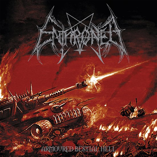 Cover for Enthroned · Armoured Bestial Hell (Clear Vinyl With Red / Orange / White Splatter Vinyl) (LP) (2021)