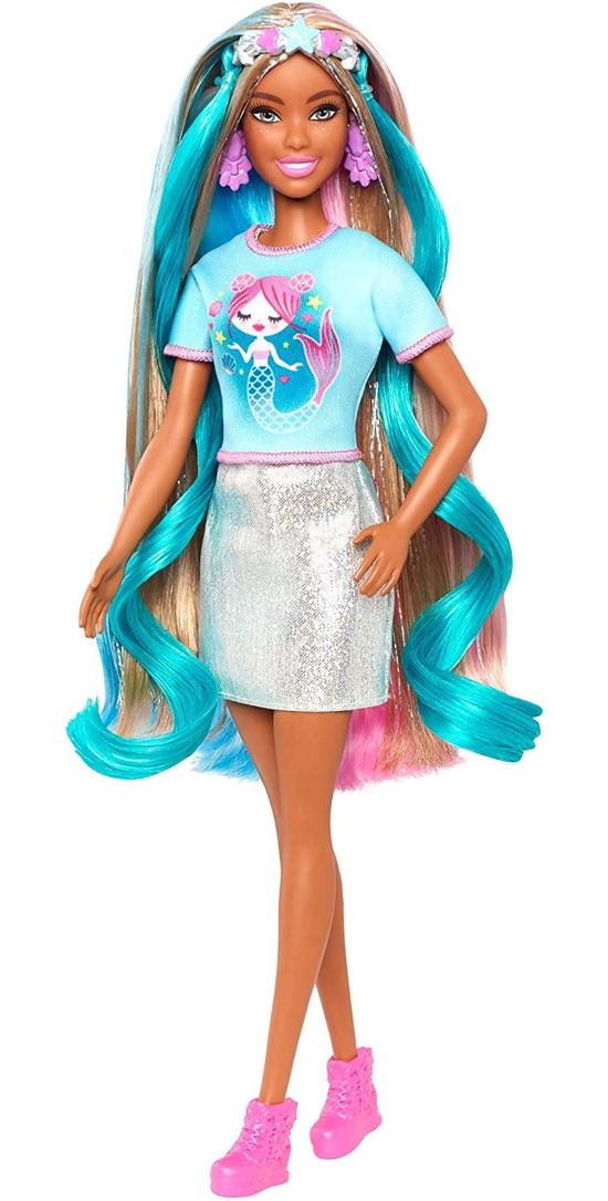 Barbie Hair Feature Doll Aa - Barbie - Produtos - Fisher Price - 0887961797534 - 19 de dezembro de 2020