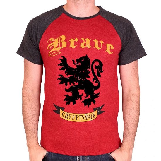 Cover for TShirt · HARRY POTTER - T-Shirt Gryffindo Brave - Red / Black (MERCH)