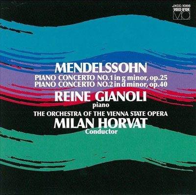 Cover for Reine Gianoli · Mendelssohn: Piano Concertos Nos.1&amp;2 (CD) [Japan Import edition] (2010)