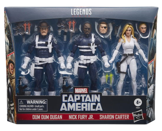 Mvl Legends Shield Carter Dugan Fury 3pk · Captain America Marvel Legends Actionfiguren 3er-P (Toys) (2024)