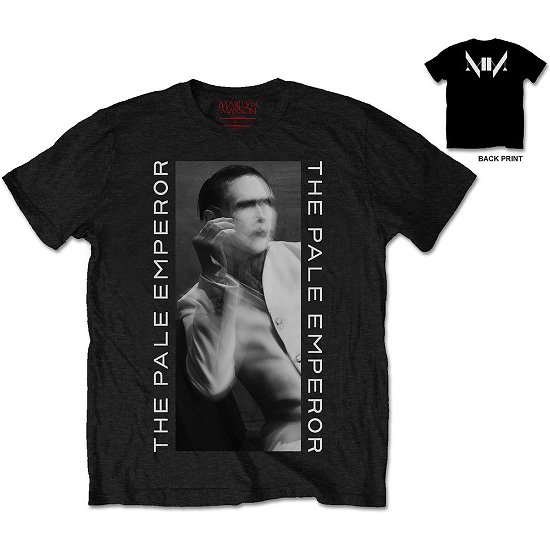 Marilyn Manson Unisex T-Shirt: The Pale Emperor (Back Print) - Marilyn Manson - Merchandise - Global - Apparel - 5055979923534 - 26. november 2018