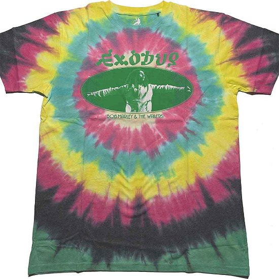 Bob Marley Unisex T-Shirt: Exodus Oval (Wash Collection) - Bob Marley - Merchandise -  - 5056561042534 - 