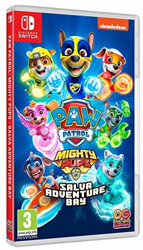 Cover for Namco Bandai · Paw Patrol Mighty Pups: Salva Adventure Bay (SWITCH)