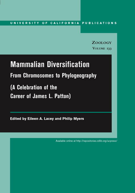 Mammalian Diversification: From Chromosomes to Phylogeography - UC Publications in Zoology - Eileen a Lacey - Livros - University of California Press - 9780520098534 - 1 de fevereiro de 2006