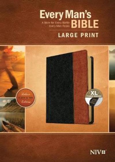 Cover for Every Man's Bible NIV, Large Print, TuTone (Leather Book) (2018)