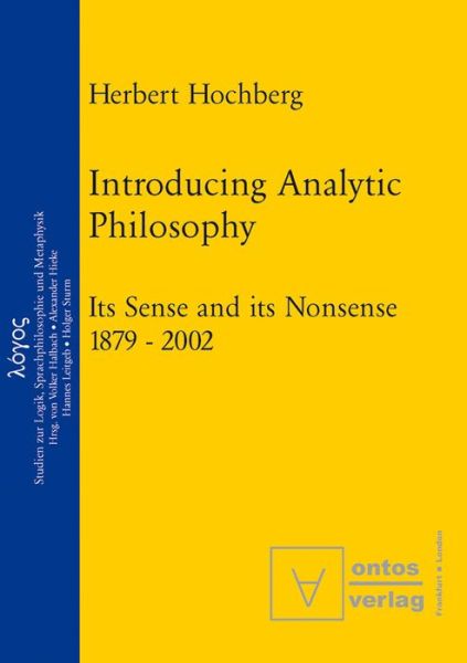Cover for Herbert Hochberg · Introducing Analytic Philosophy - Logos (Paperback Book) (2003)