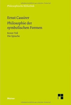 Cover for Ernst Cassirer · Phil.Bibl.607 Cassirer.Phil.d.symb.Fo.1 (Book)