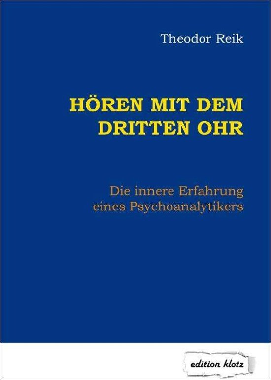 Cover for Reik · Hören mit dem dritten Ohr (Bog)