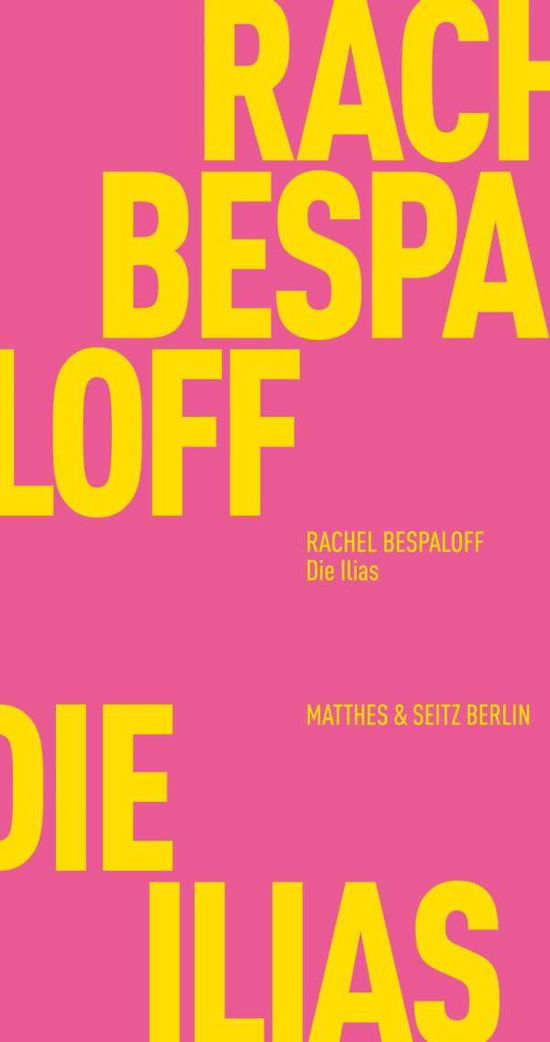 Cover for Bespaloff · Die Ilias (Book)