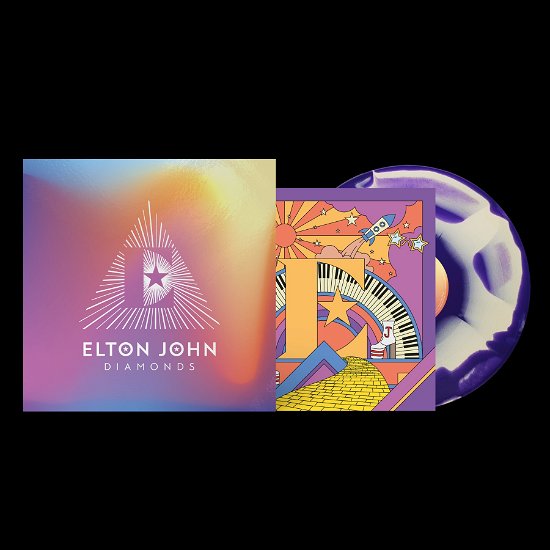 Elton John · Diamonds - Pyramid Edition (Purple / Cream Vinyl) (LP) [Pyramid edition] (2023)