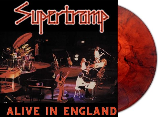 Cover for Supertramp · Alive In England (Red Marble Vinyl) (LP) (2023)
