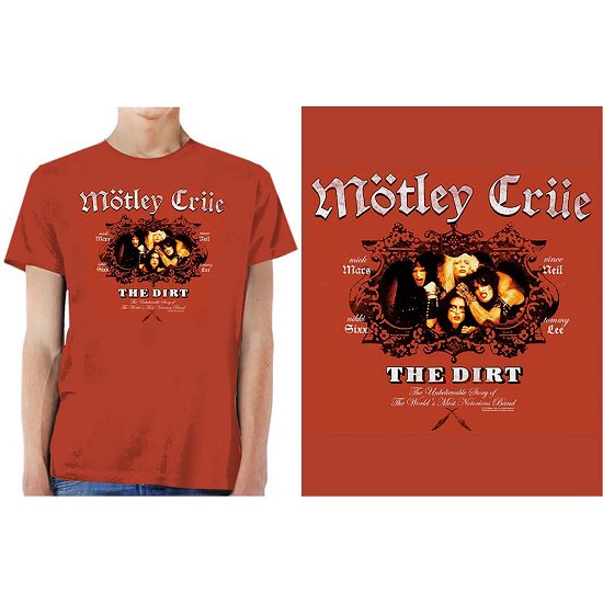 Cover for Mötley Crüe · Motley Crue Unisex T-Shirt: The Dirt (T-shirt) [size S] [Red - Unisex edition]