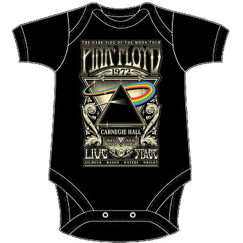 Cover for Pink Floyd · Pink Floyd Kids Baby Grow: Carnegie Hall Poster (3-6 Months) (TØJ) [size 0-6mths] [Black - Kids edition]