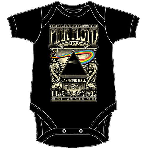 Cover for Pink Floyd · Pink Floyd Kids Baby Grow: Carnegie Hall Poster (3-6 Months) (Klær) [size 0-6mths] [Black - Kids edition]