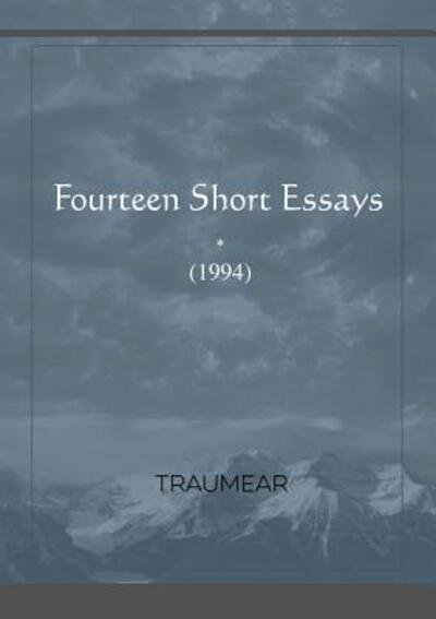Cover for Traumear · Fourteen Short Essays (Paperback Book) (2019)