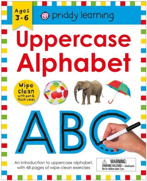 Cover for Roger Priddy · Wipe Clean Workbook: Uppercase Alphabet (enclosed spiral binding): Ages 3-6; wipe-clean with pen &amp; flash cards - Wipe Clean Learning Books (Spiral Book) (2018)